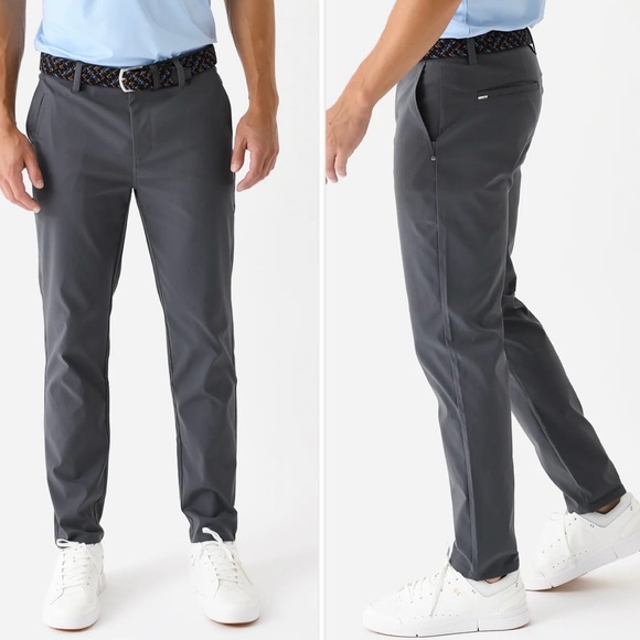 Vuori Men's Cascade Tech Chino Pant Charcoal Grey Size 36